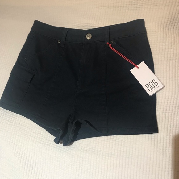 BDG brushed cotton navy structured shorts - Picture 2 of 6